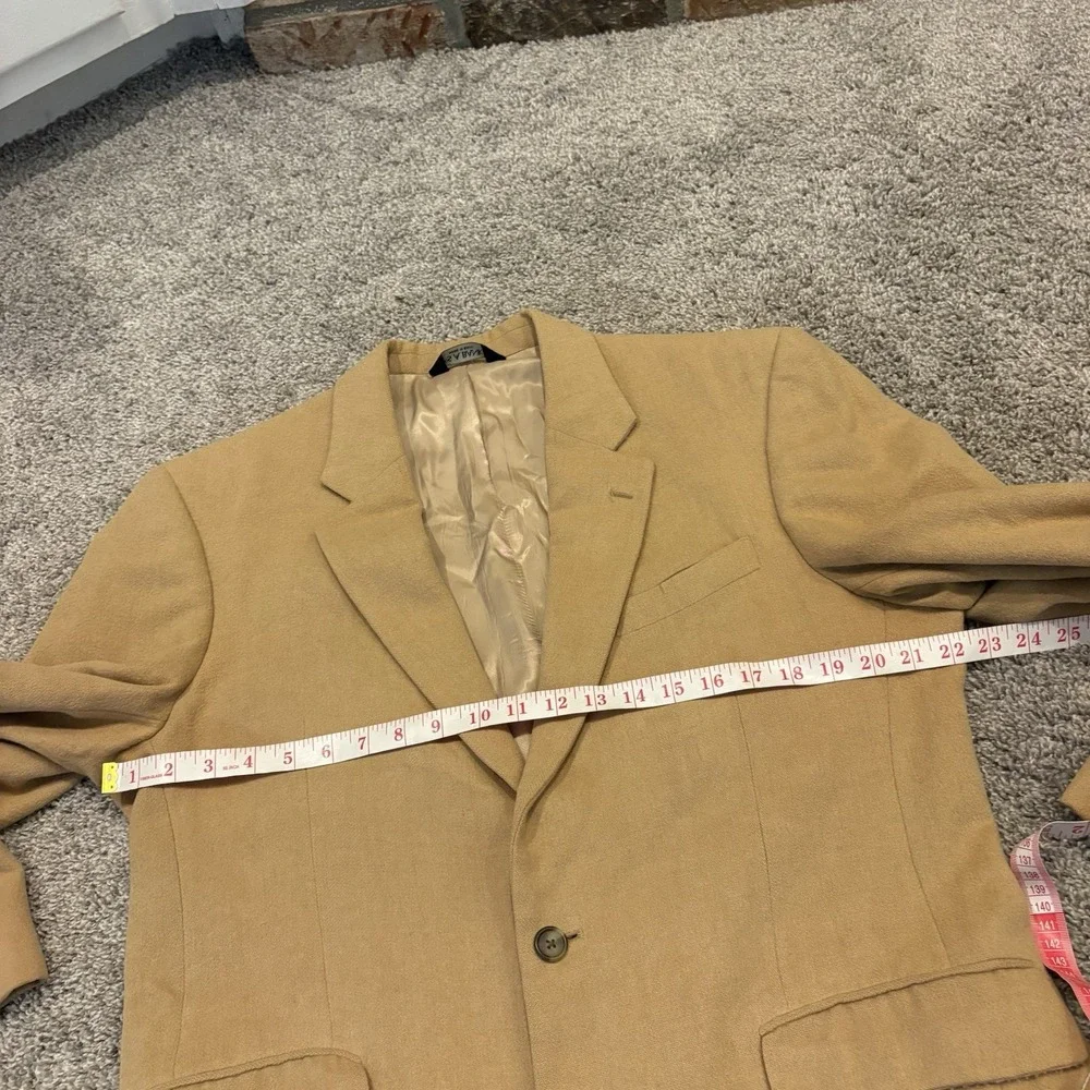 Jos A Bank Blazer Mens 42L Beige Camelhair Sport Coat Old Money Luxury Jacket